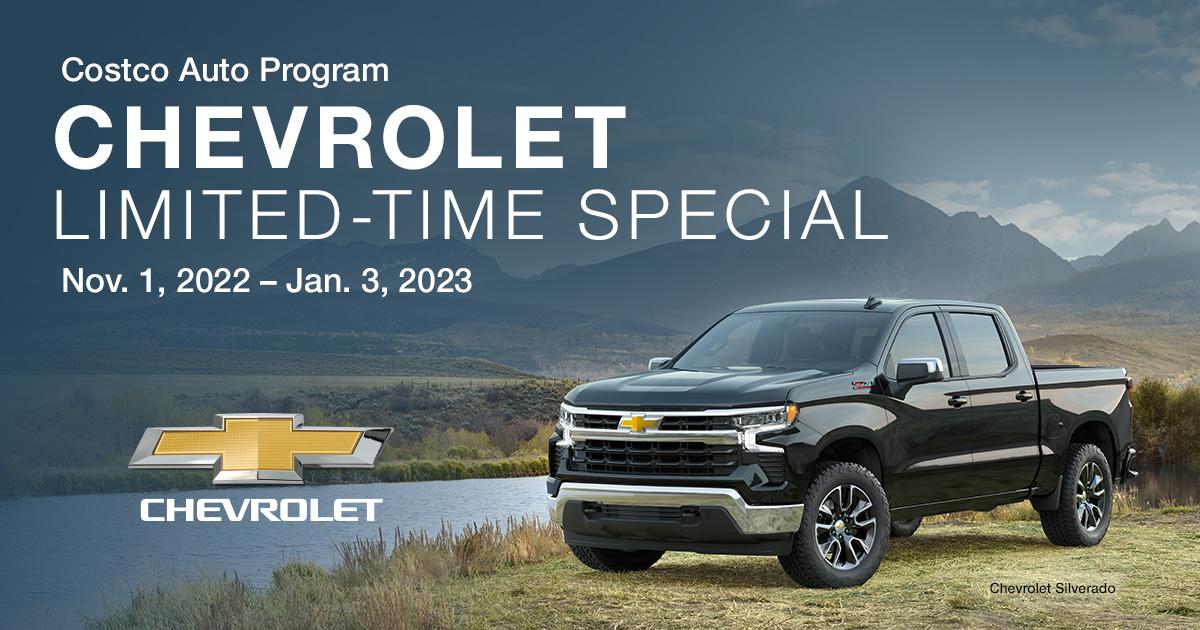 Chevrolet LimitedTime Special Costco Auto Program