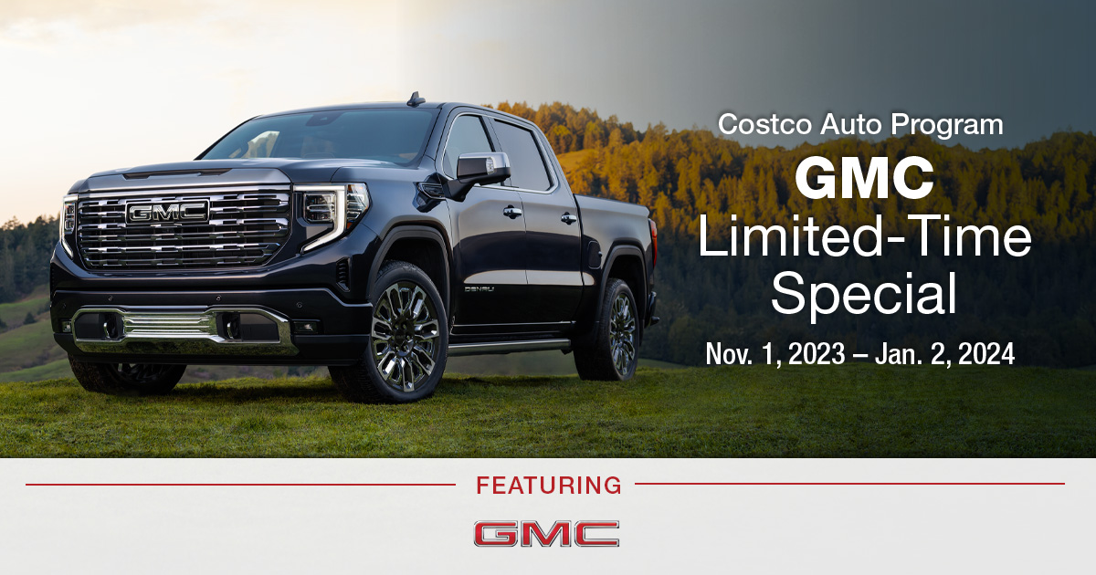 GMC LimitedTime Special Costco Auto Program