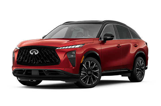 Front 3/4-view of INFINITI QX65 on transparent background