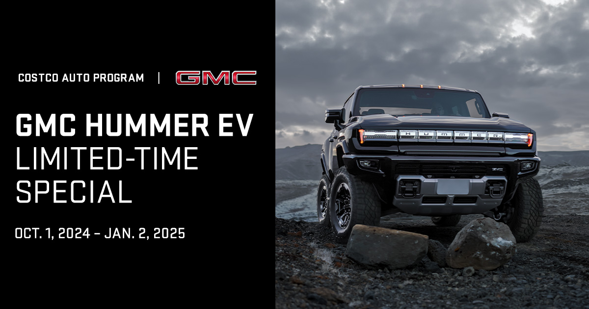 GMC HUMMER EV LimitedTime Special Costco Auto Program