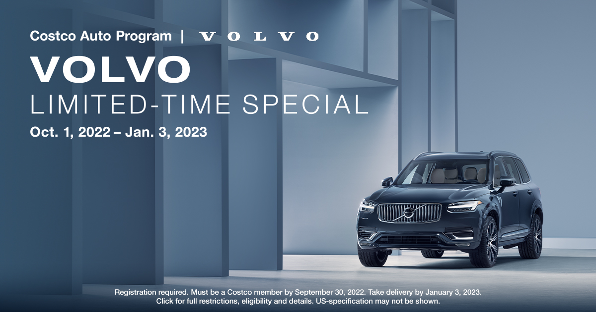 Volvo LimitedTime Special Costco Auto Program